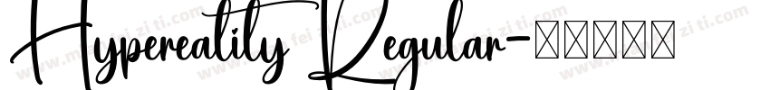 Hypereality Regular字体转换